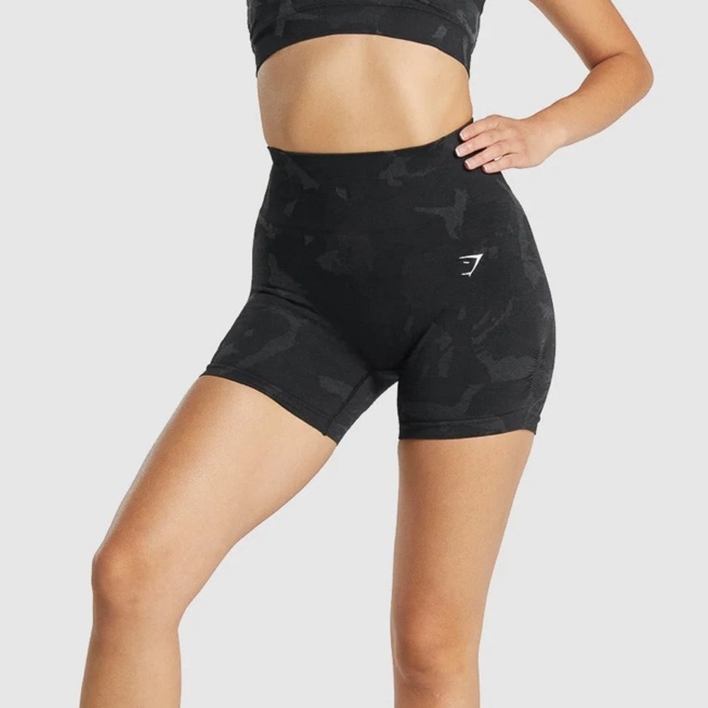 Gymshark Adapt Camo Seamless High Waisted Shorts Size Small